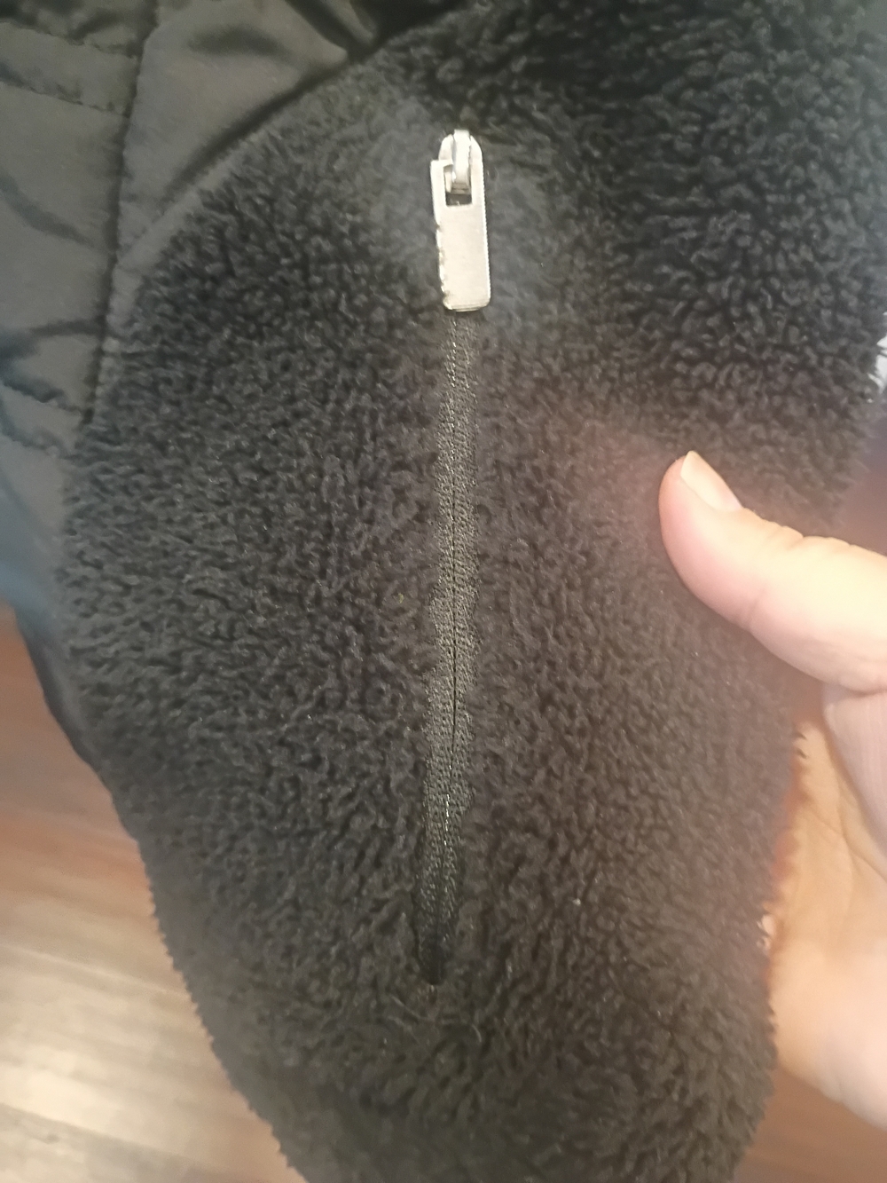 Maurices Black Quilted Jacket with Silver Zipper - Picture 3 of 8